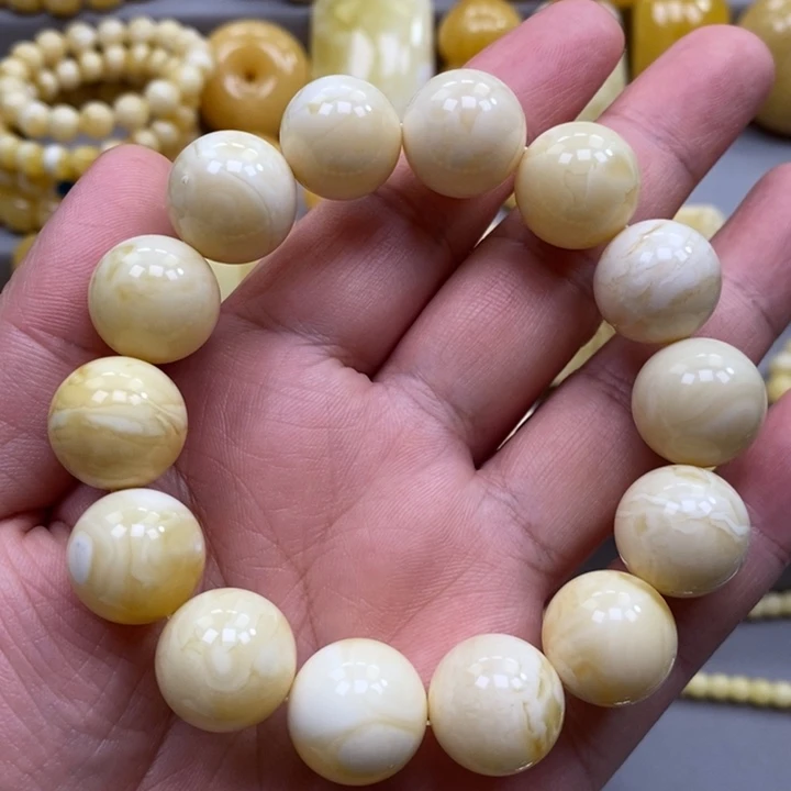 琥珀未镶嵌手链手串