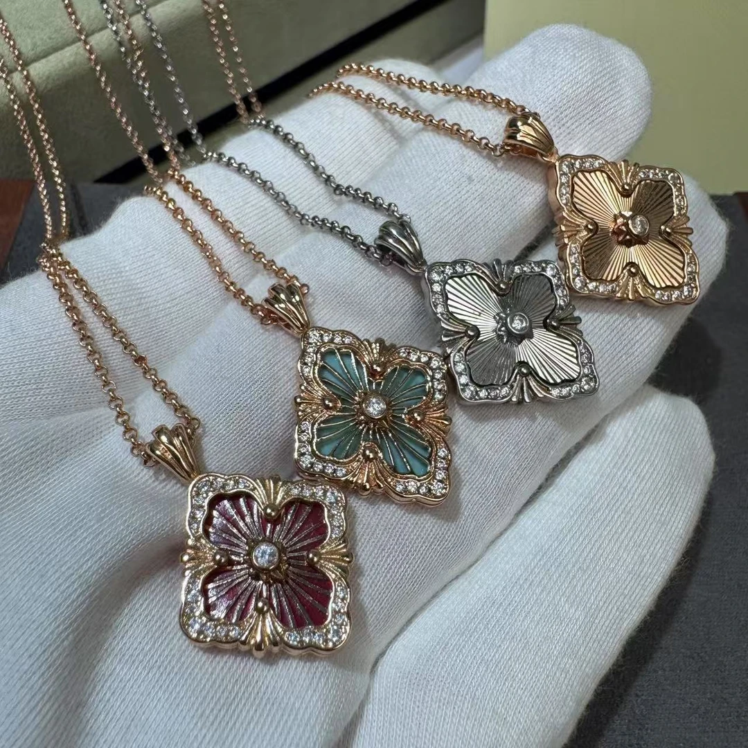 V金高版本项链 小众气质百搭布布项链