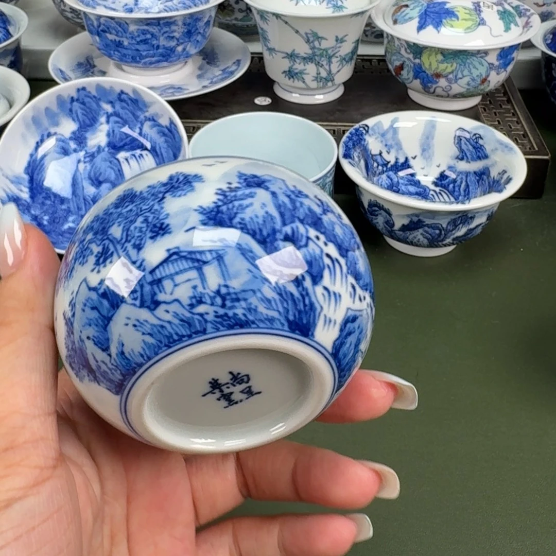 景德镇景德镇纯手工手绘茶器蒙蒙350