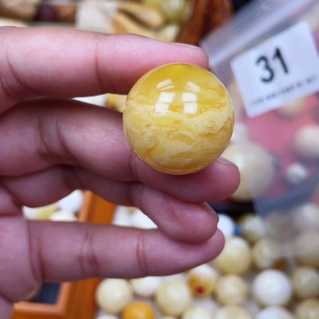 蜜蜡未镶嵌珠宝奇石沙眼25.1
