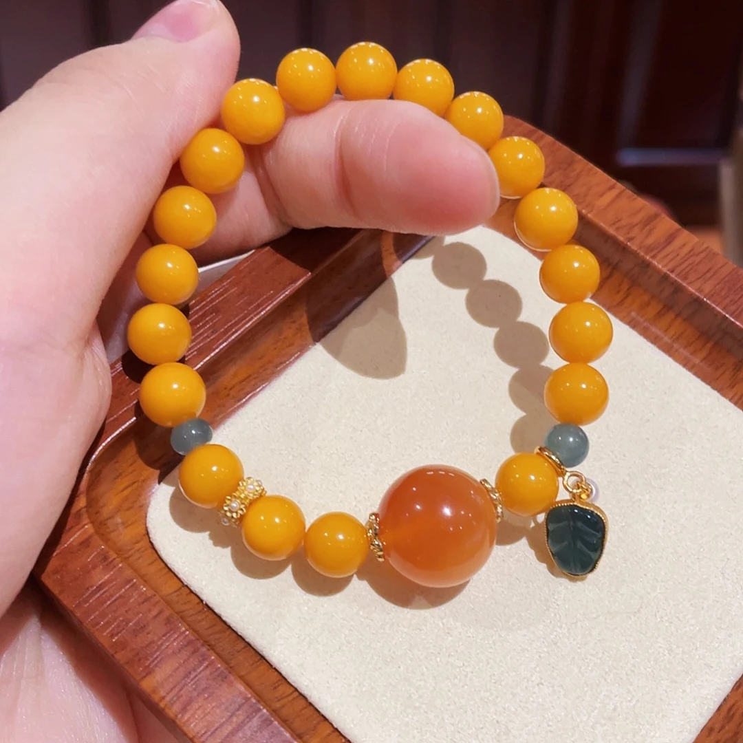 蜜蜡手链未镶嵌手串