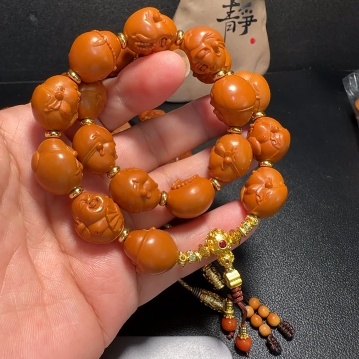 橄榄核手串十八小弥勒