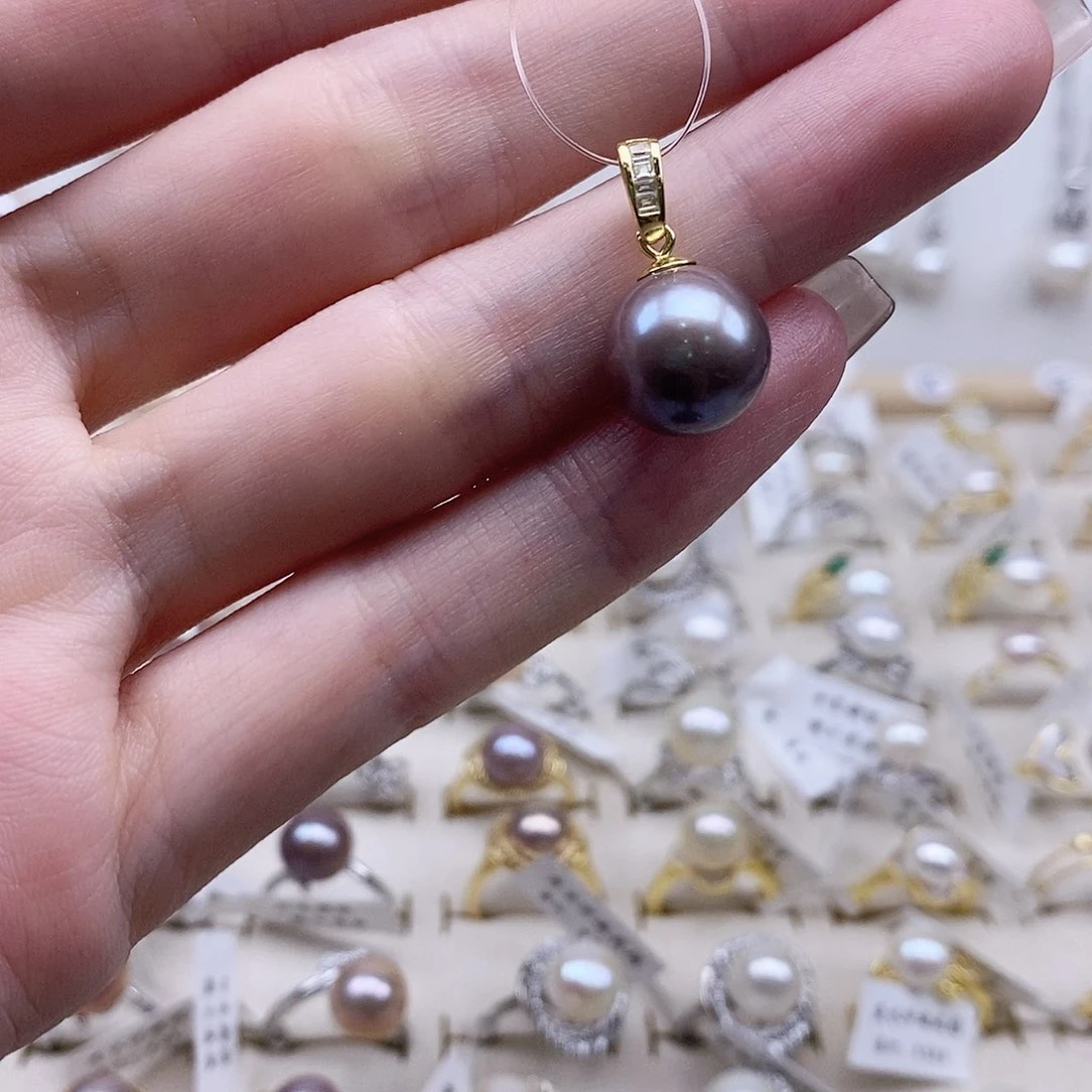 戒指银S925镶嵌淡水珍珠