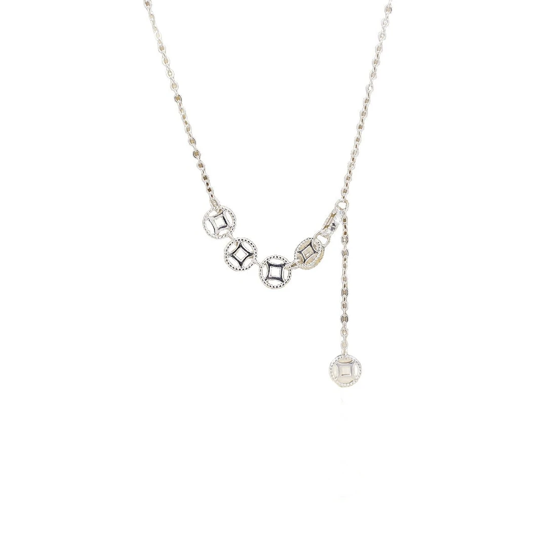 链子足银 铜钱项链 新中式轻奢时尚 YS169