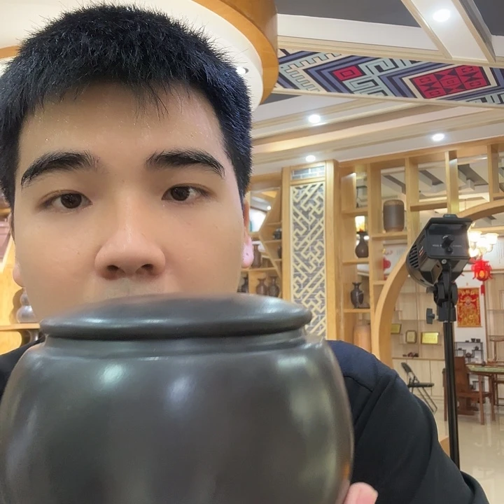 钦州坭兴陶半斤装茶叶罐