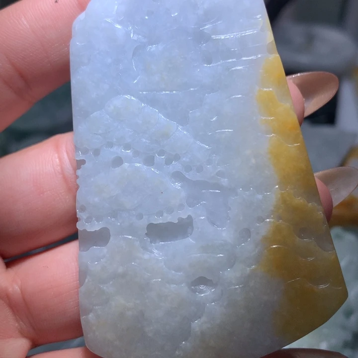 翡翠未镶嵌颈饰保真天然A货翡翠