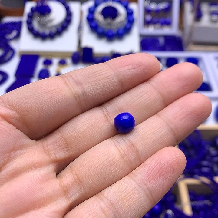 青金石配饰老型单珠未镶嵌Y*b