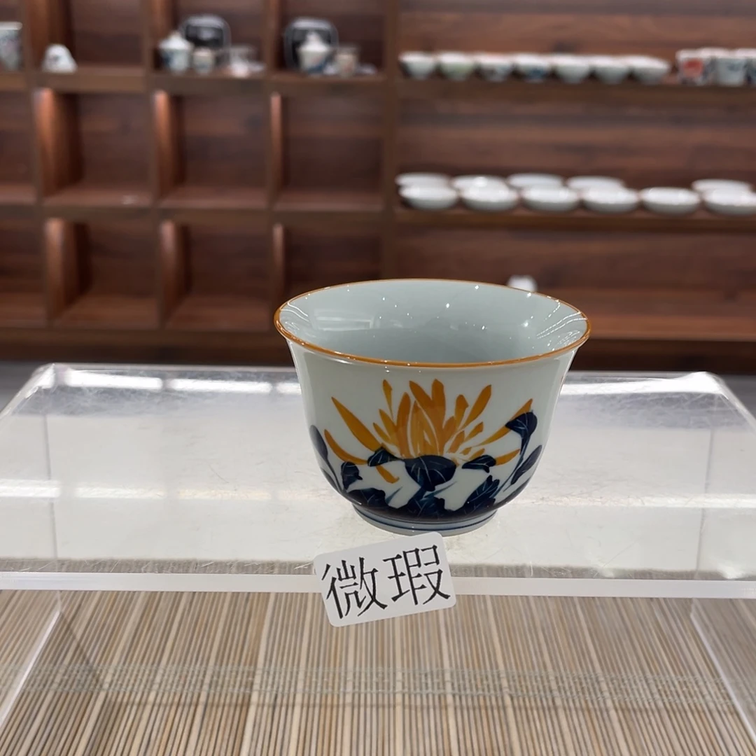 微瑕釉下彩纯手绘