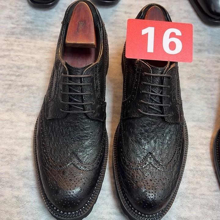 往***往鸵鸟皮（革）全鸵鸟皮40欧码