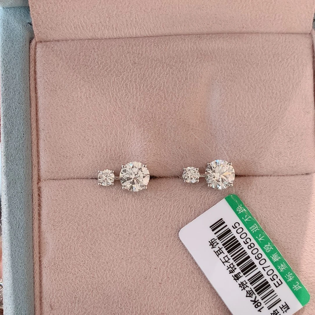 18K金镶嵌实验室培育钻石