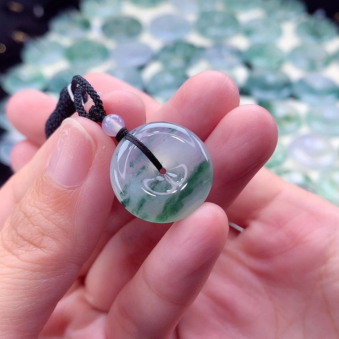 翡翠未镶嵌颈饰编号2-尺寸19/4.7