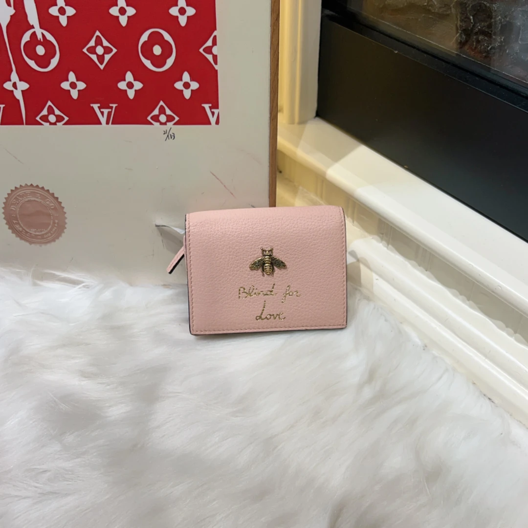 95新 GUCCI/古驰 gucci古驰蜜蜂短款钱包a7265
