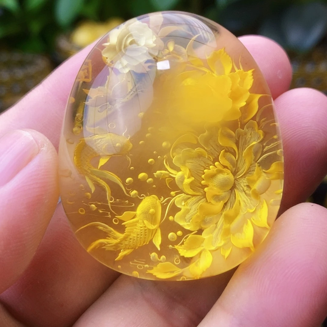 【闪购商品】金珀吊坠(不含链)未镶嵌
