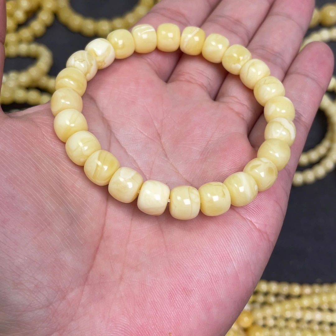 蜜蜡未镶嵌裸石蜜蜡手串9.3mm