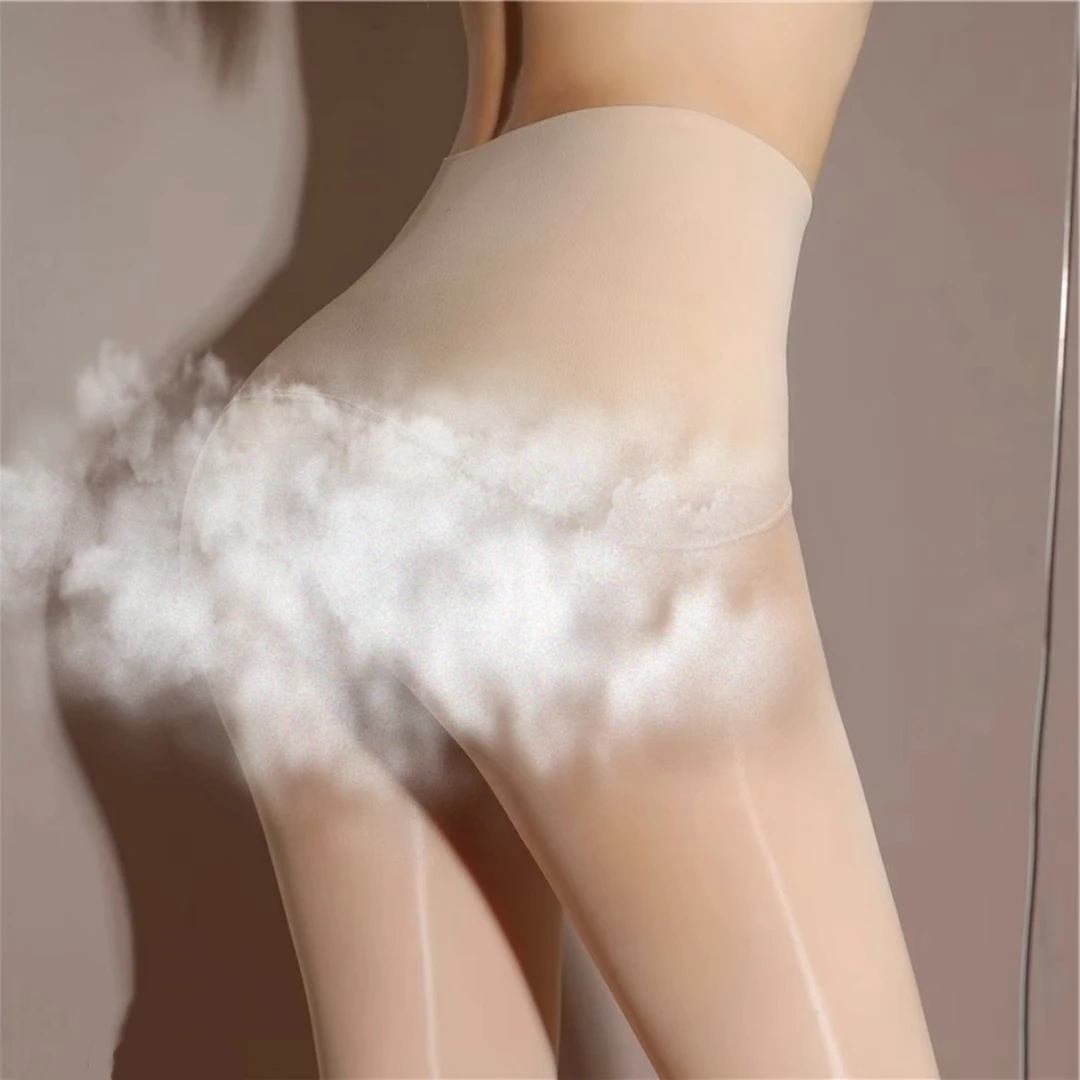 无缝马油丝袜高弹极光灰丝油亮舒适时尚性感纯欲黑丝袜