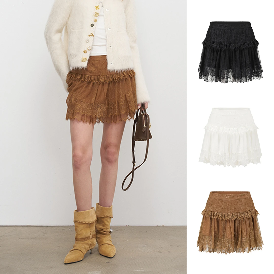 ODTD设计师品牌层叠蕾丝蛋糕短裙DSC买手店DY5O06023