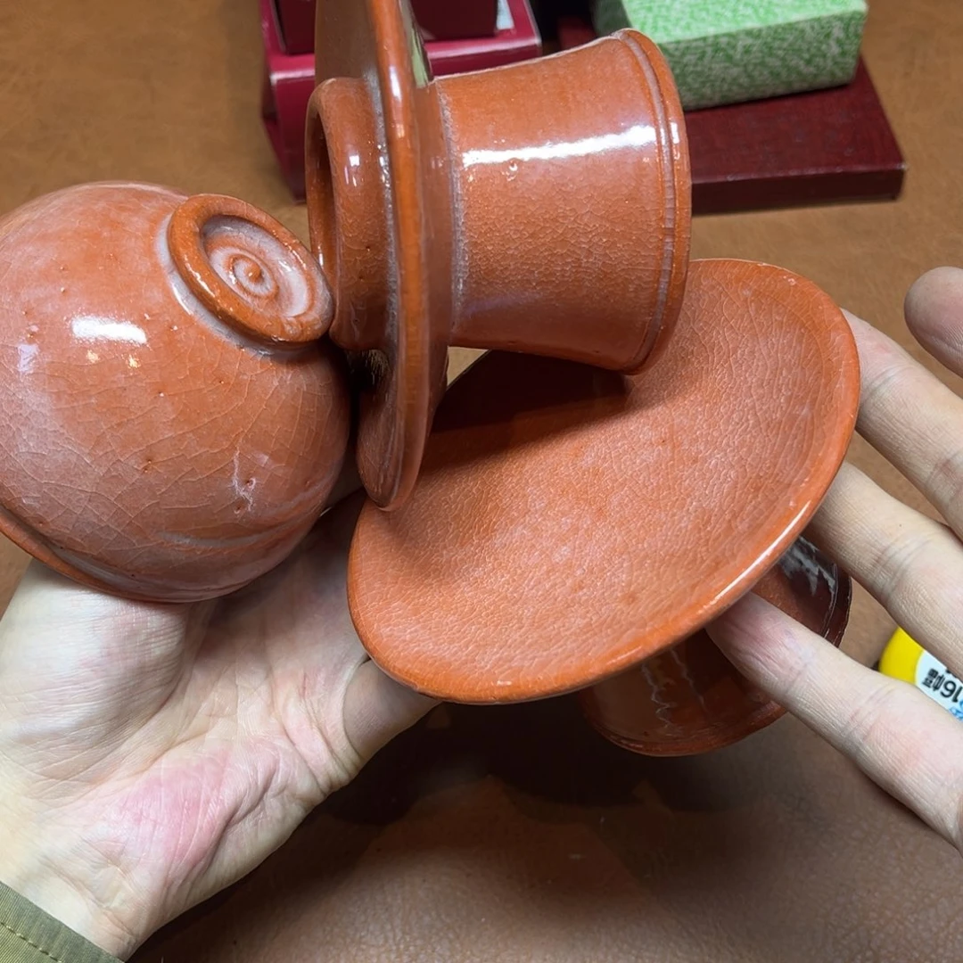 瓷 工艺品 红红火火