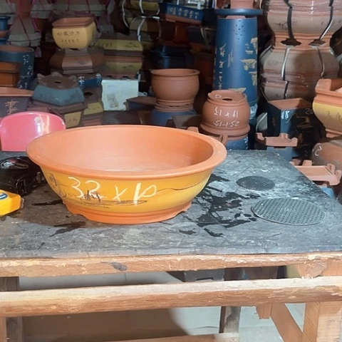 紫砂花盆碗盆一个