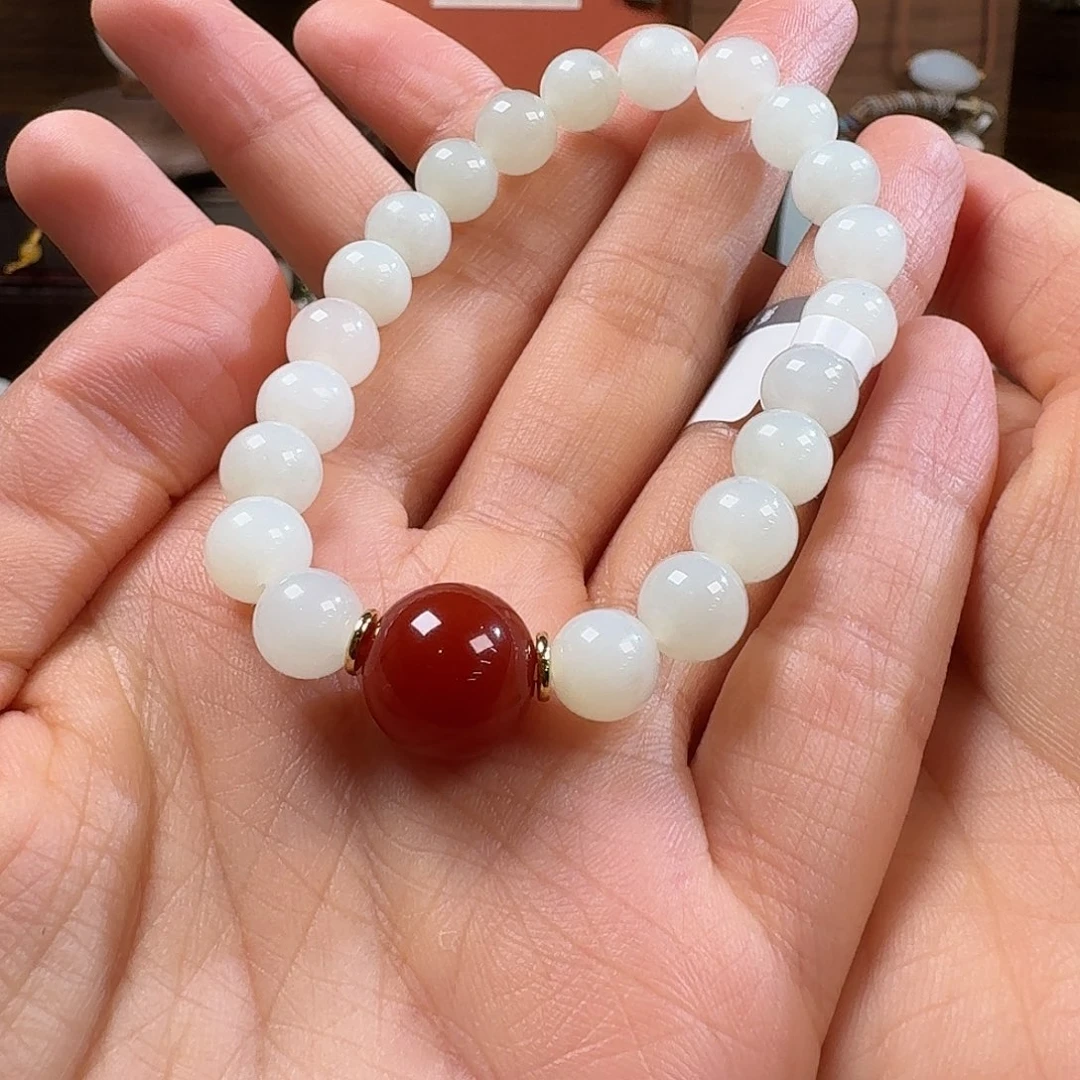 和田玉未镶嵌手链