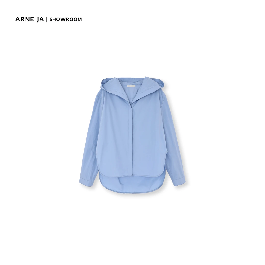 ARNE JA｜解构主义非常规别致皮马棉连帽衬衫A780