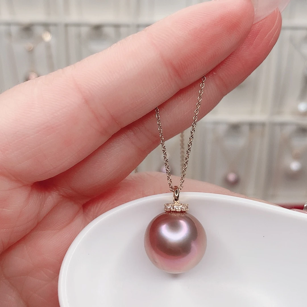 淡水珍珠吊坠(赠链)合金