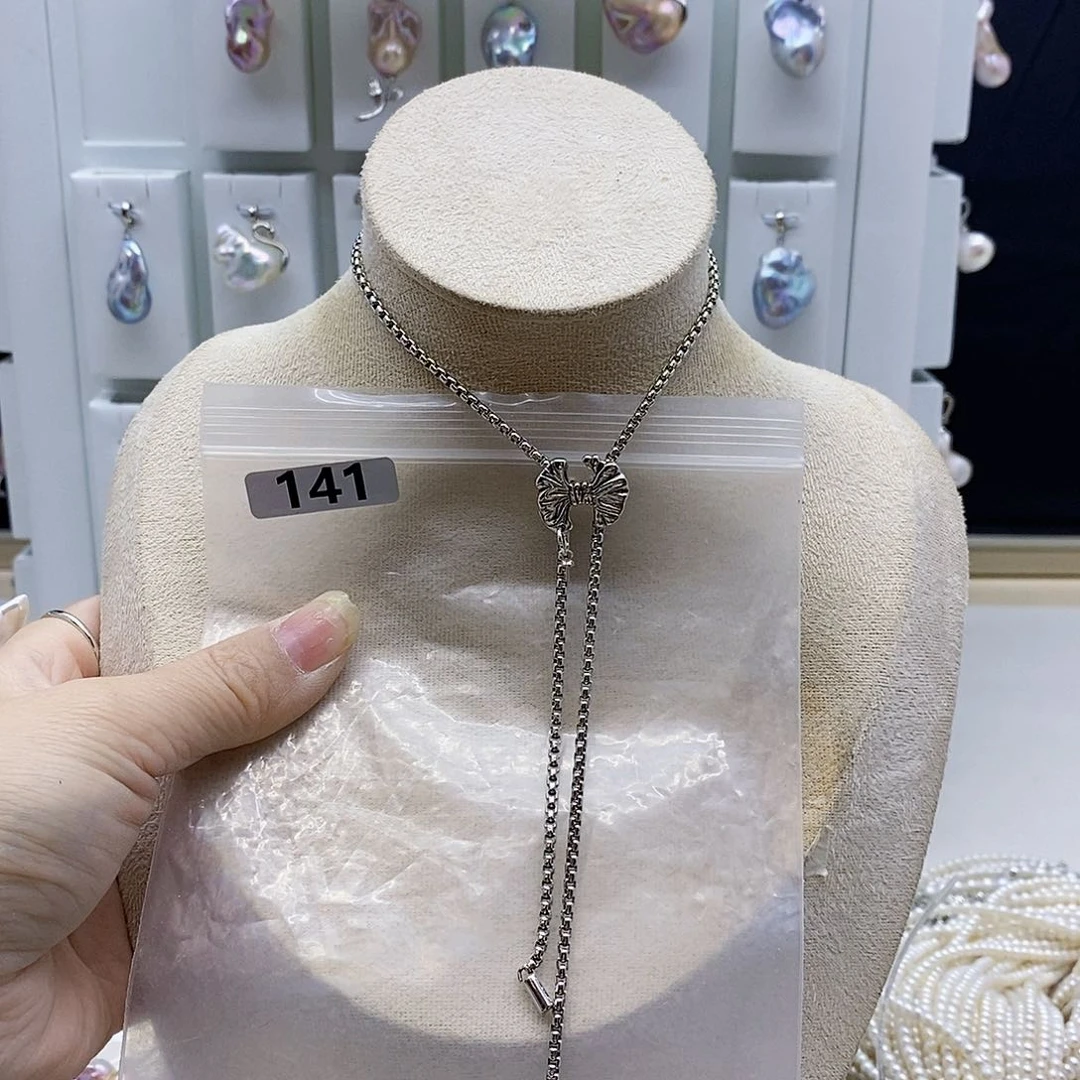 颈饰合金淡水珍珠