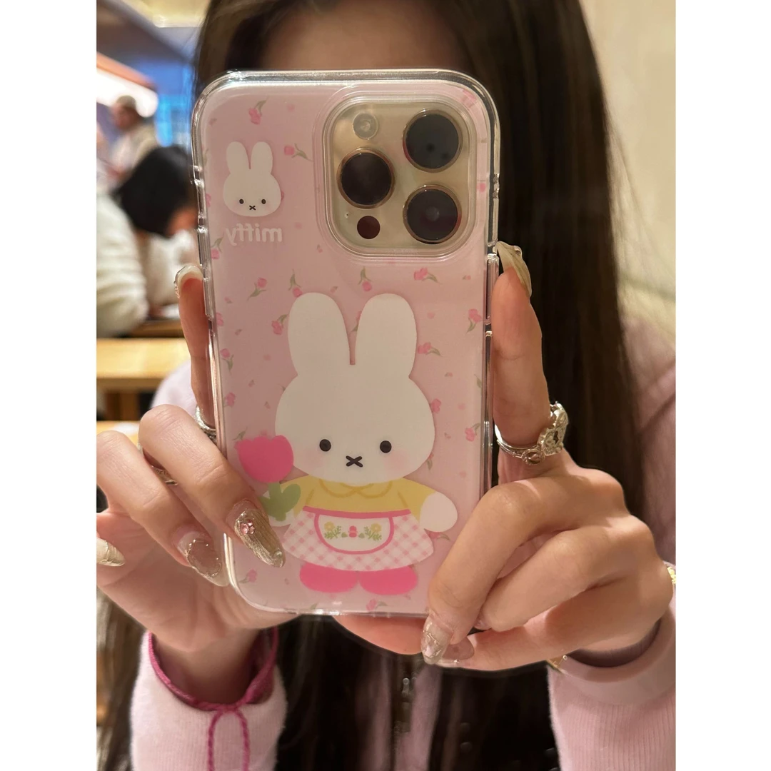 碎花米菲兔适用苹果手机壳华为vivo小米荣耀oppo红米全包可爱女软