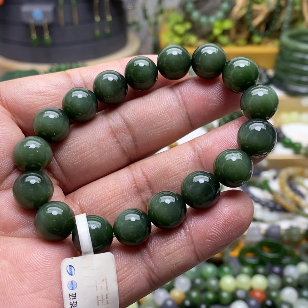 和田玉（碧玉）手链未镶嵌67