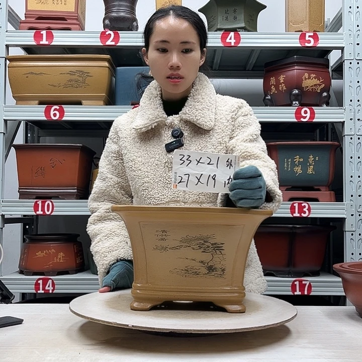 紫砂花盆紫砂花盆