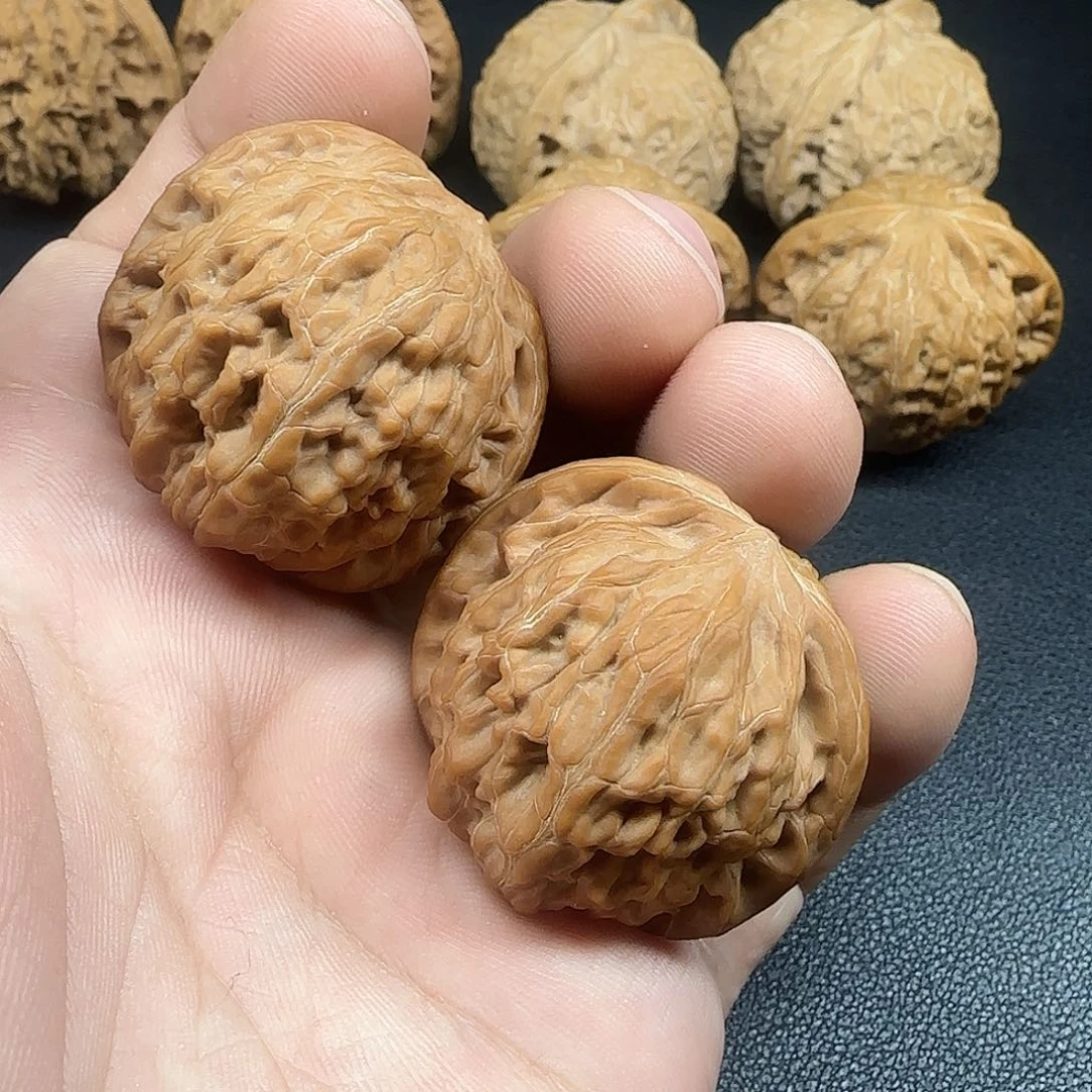 文玩核桃把件磨盘