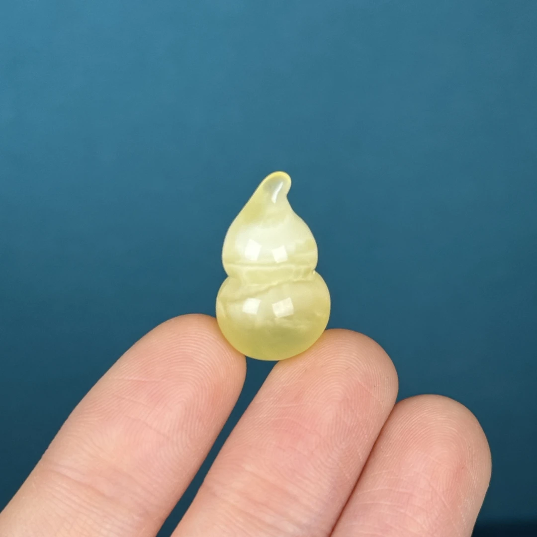 D7583天然原矿蜜蜡【瑕疵特价】葫芦 13*21mm支持复检假一罚十