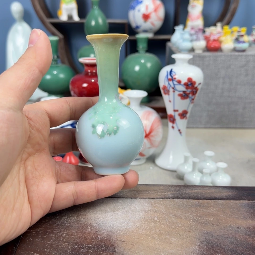 陶瓷手工小花器摆件
