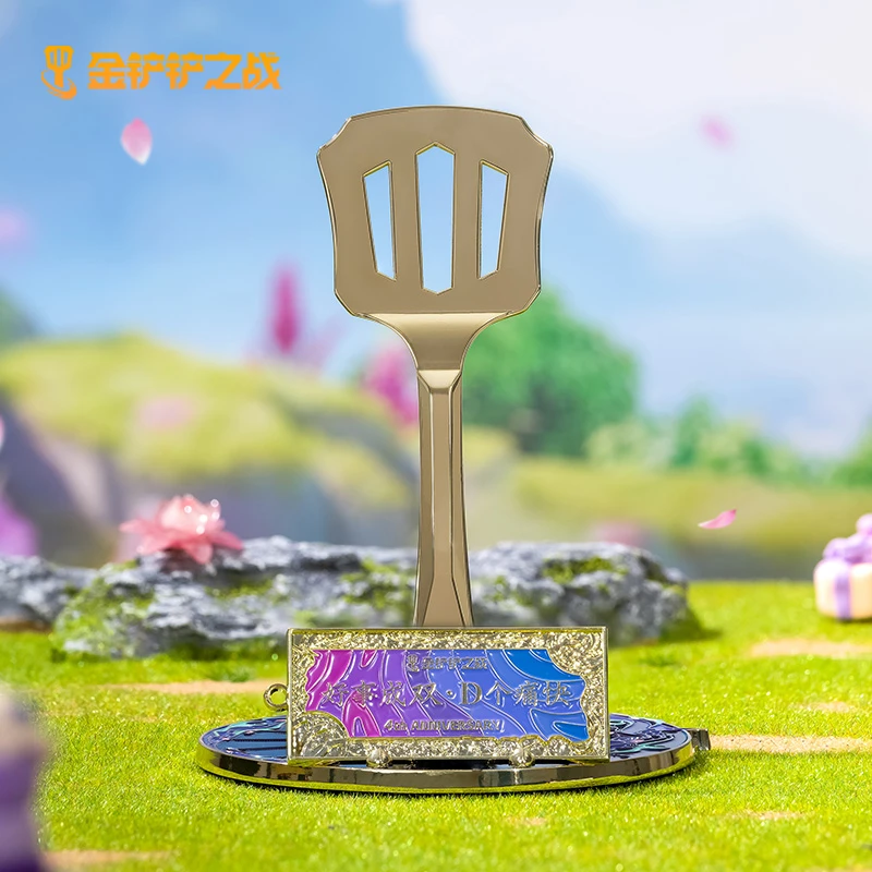 英雄联盟LOL金铲铲之战 4周年灵魂莲华纪念摆件手机支架游戏周边