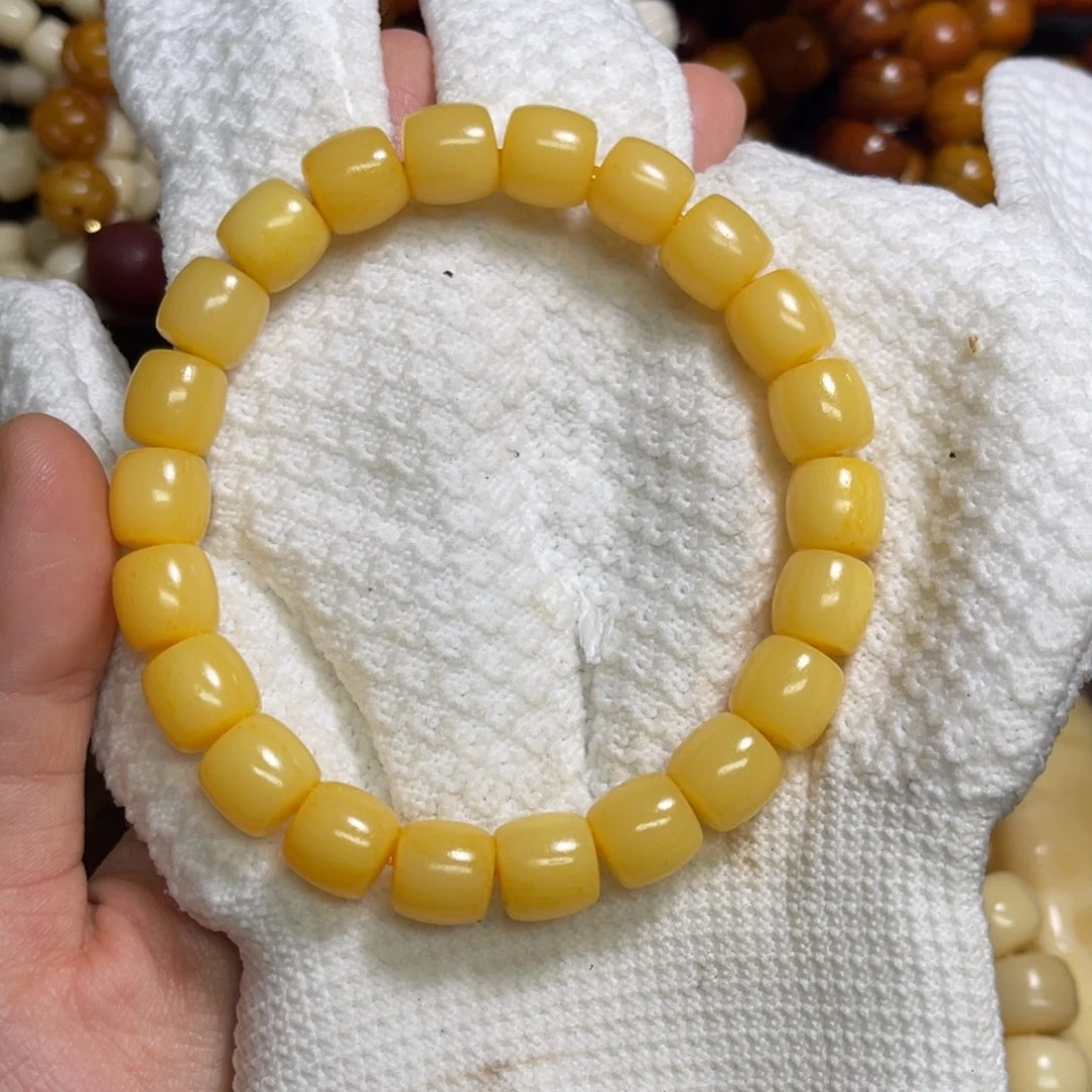 骆驼牙手串/手链1.0直切黄