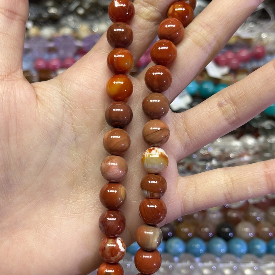 玛瑙/玉髓散珠天然虎皮玛瑙卡10➕长条38厘米