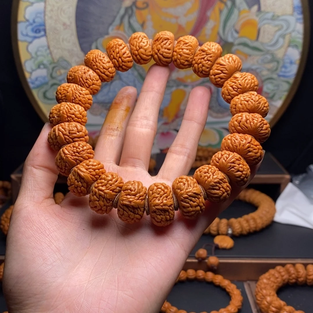 手串桃核龙纹桃核麒麟