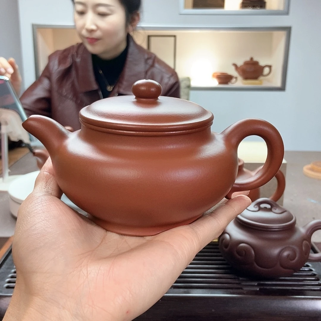 䢜***厂茶壶紫砂朱泥大品仿古