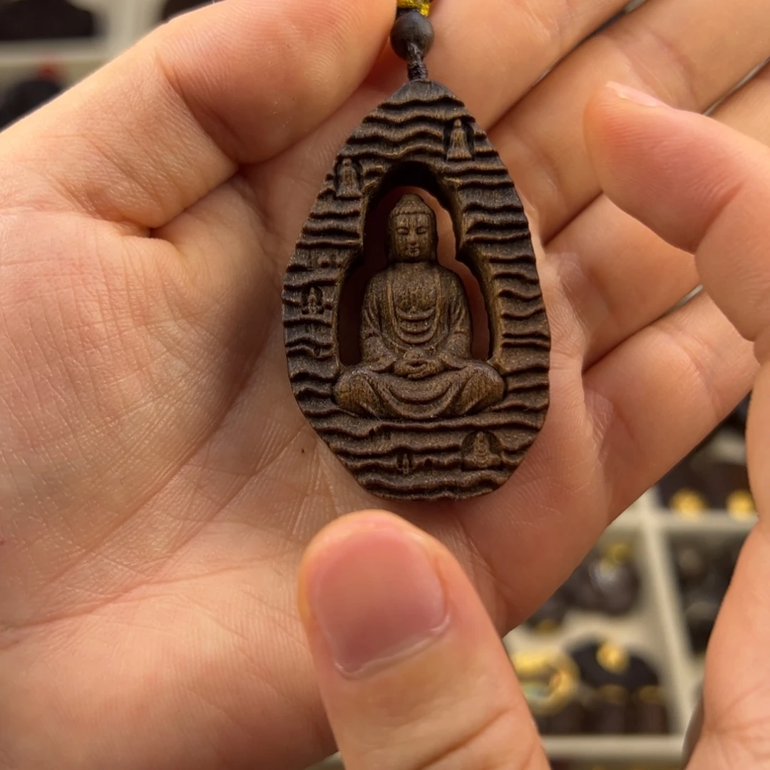 木质类阿弥随行脖挂配饰