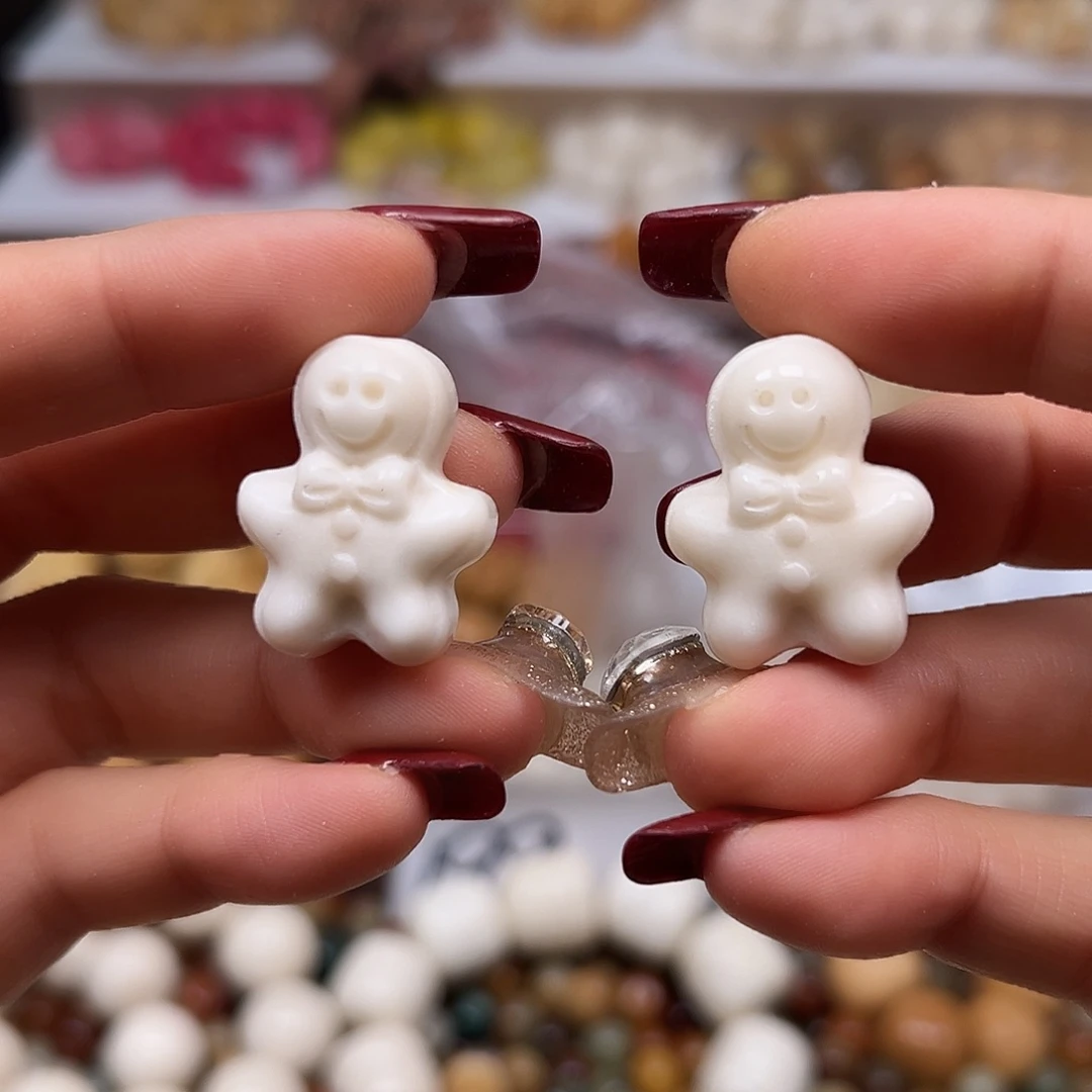 手串菩提根/象牙果全品白姜人2颗