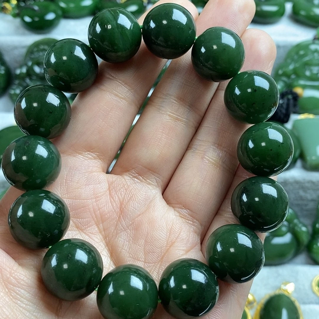 和田玉（碧玉）未镶嵌颈饰15mm