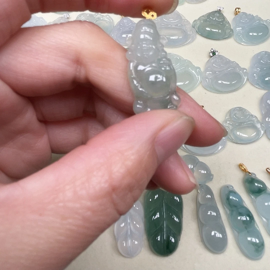 翡翠未镶嵌吊坠(不含链)翡翠