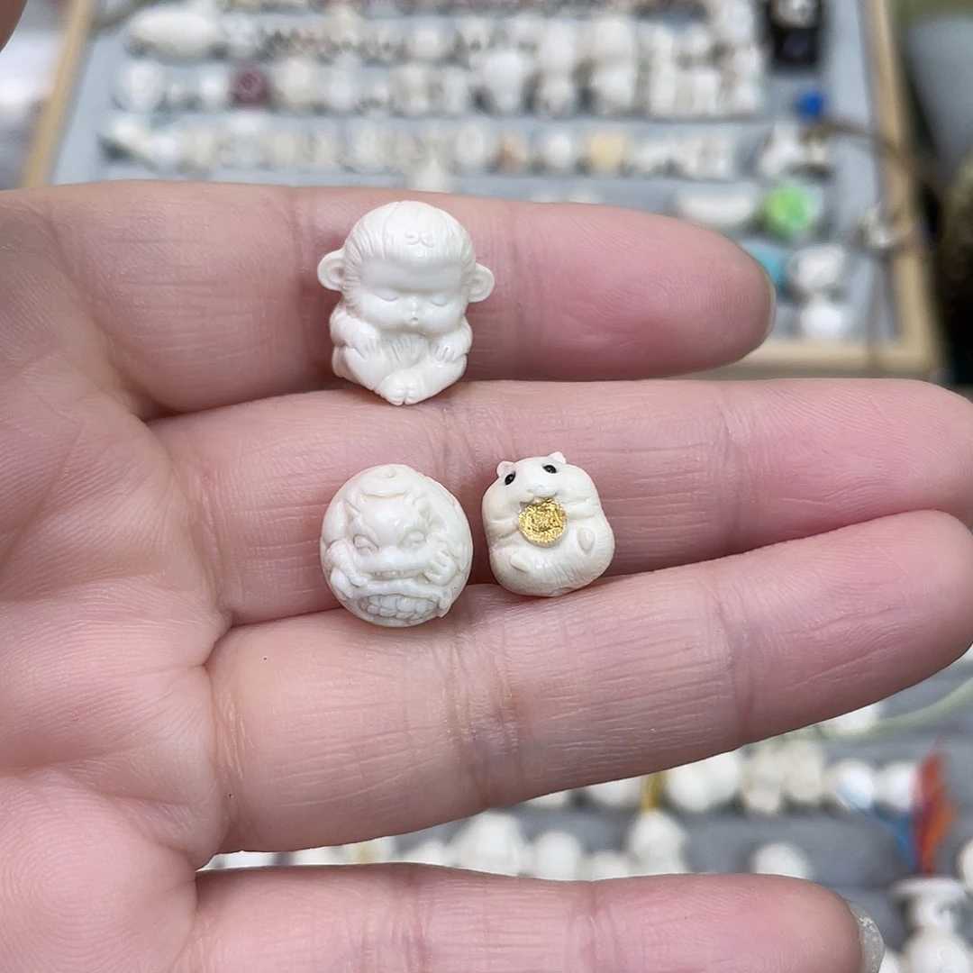 猛犸象牙手串/手链/手镯猴。龙蛋。金币鼠
