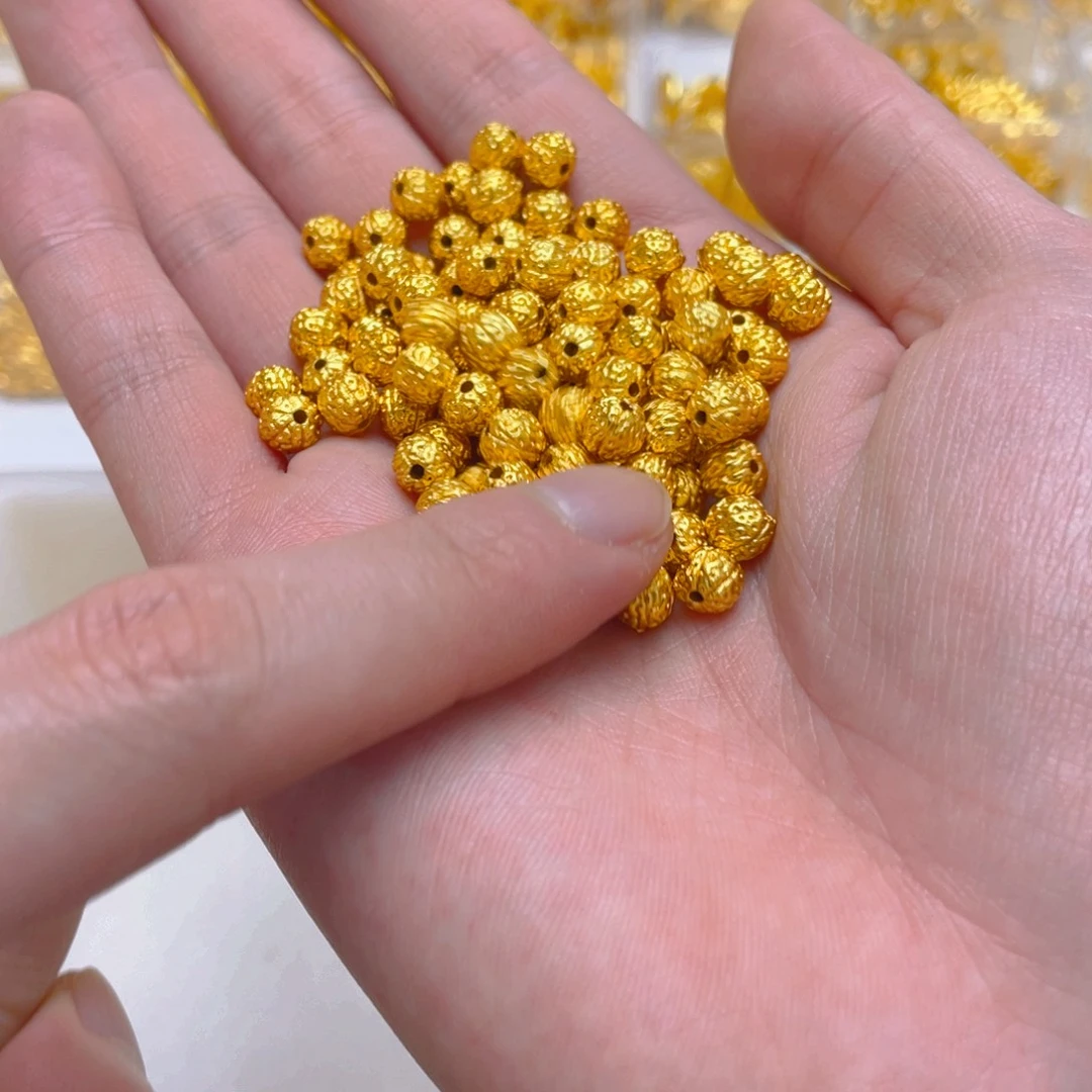 锆石铜合金核桃珠6mm10颗