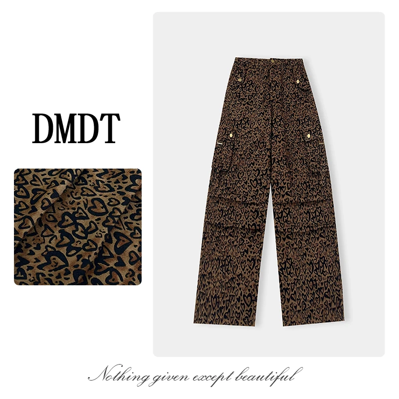【DMDT服饰】2025新品“逐风 ”爱心高腰显腿长百搭时尚女休闲裤C2046