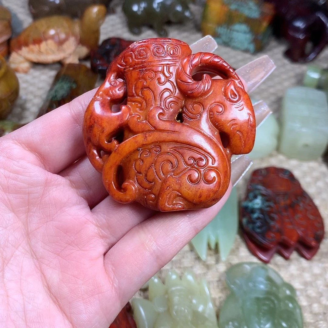 白玉菩提吊坠挂件