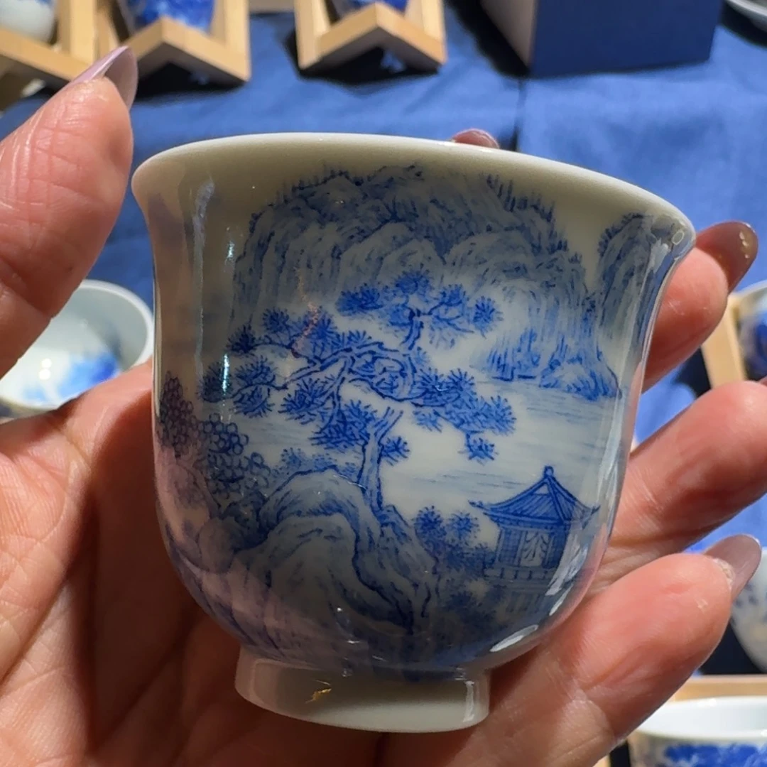 景德镇陶瓷手工手绘单杯