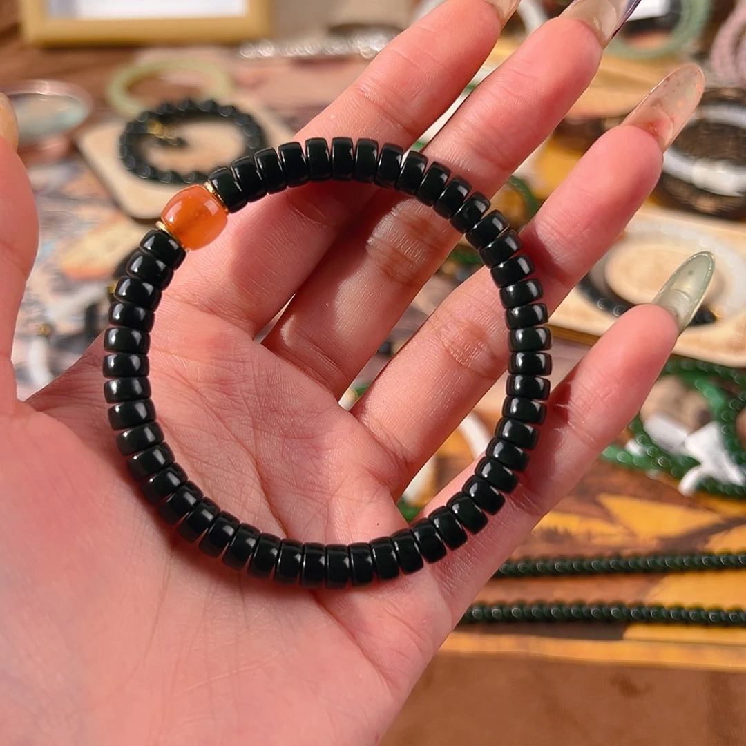 和田玉未镶嵌手链