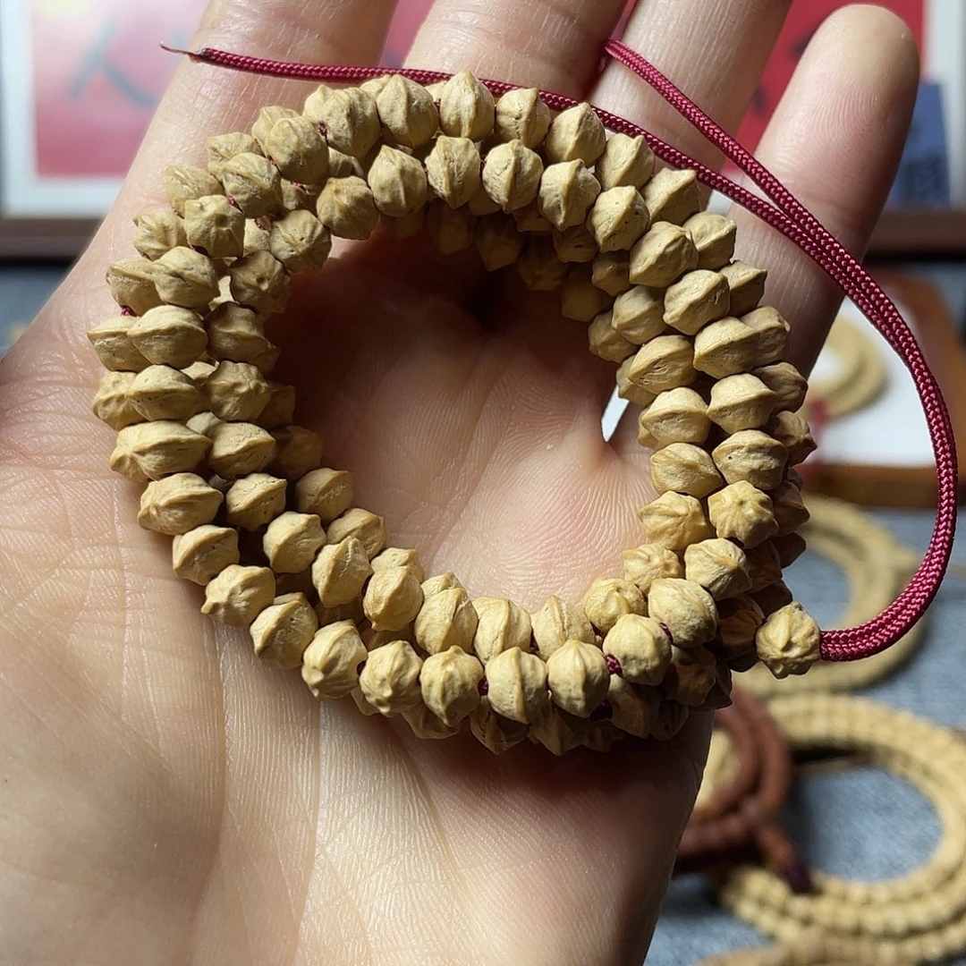 吊坠柏香籽/百香籽奶油皮原桩横打6+