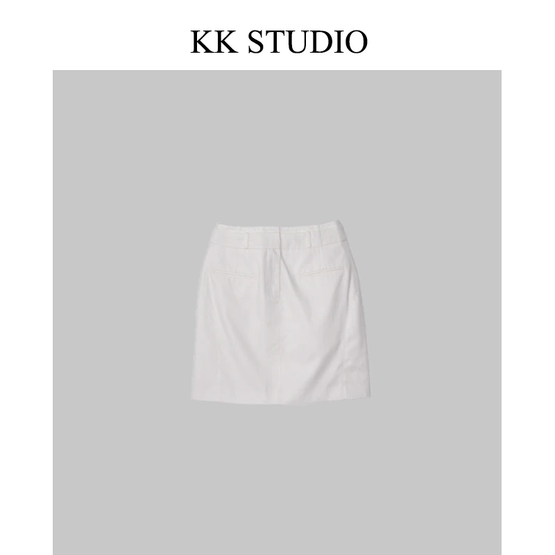 淇老板KK Studio夏季新款时尚休闲百搭时尚直筒半身裙8998