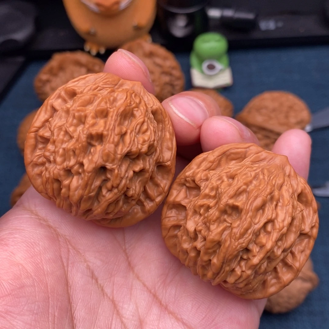 文玩核桃把件41麦穗虎头全品